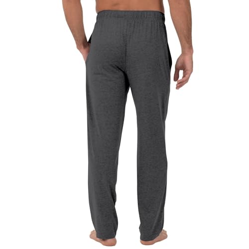 Mens Pajama Pants, Soft Cotton Sleep Lounge Pants Solid ComfortSoft Sleep Pant with Pockets and Drawstring4