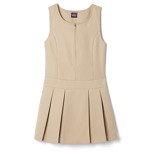 French Toast Girls 4-14 Pleated Jumper with Heart Zipper