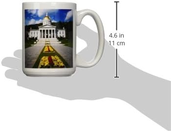 Miniatura 3 de 3dRose mug_147697_2 State Capitol Building, Montpelier, Vermont, USA Us46 Wbi0055 Walter Bibikow - Taza de cerámica, 15 onzas