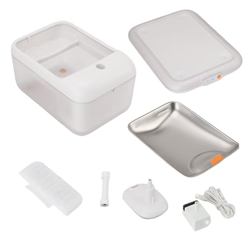 Fuente de agua inalámbrica para gatos 4.5L acero inoxidable miniatura 5