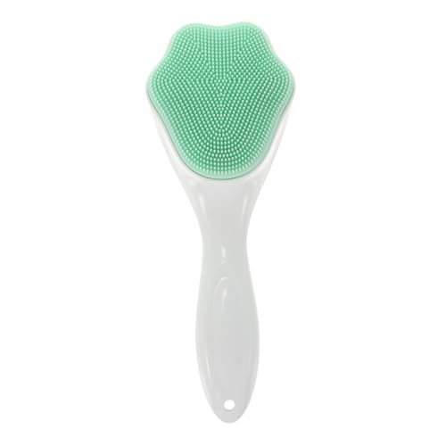 VALICLUD Cepillo Limpieza Facial Silicona Suave Forma Gato Limpieza Profunda Masajeador Sensible Verde