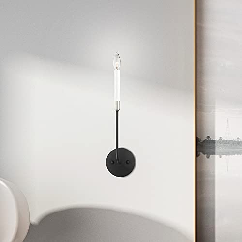 Image of Livex Lighting 46061-91 1 Light Brushed Nickel Wall Sconce, 5.13 x 18 x 3.9