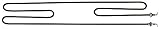 kippbratpfanne elektro  Küppersbusch Heizkörper für Kippbratpfanne Elektro FEP230, FEP330, PEP338, PEP238, PEP608 1800W 235V Länge 565mm Breite 85mm 1/8\'
