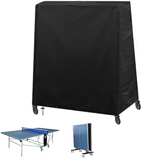 YuYo Table Tennis Table Cover, Oxford Fabric Table Tennis Cover Waterproof, Windproof, Anti-UV, Table Tennis Table Cover for Outdoor Indoor Ping Pong Table, 185 x 165 x 70 cm