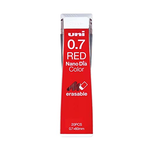 Mitsubishi Pencil U07202NDC.15 Uni Nano Diamond Color Lead 0.7mm Red Set of 2
