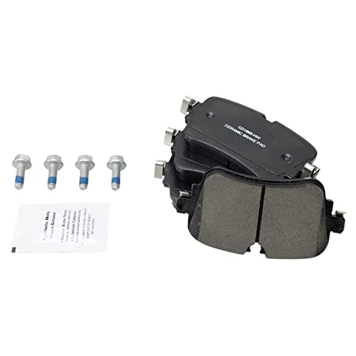 Image of TRQ Rear Ceramic Brake Pad and Rotor Set | For 2017-2020 Audi Q7 2019-2020 A8 Quattro 2019-2020 Q8 2019 e-tron Quattro