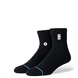 Stance Logoman St Qtr Socks (Large, Black)