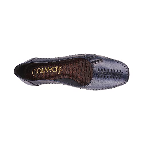 Image of Catwalk Womens Leather Laser Cut Bellies Ballet Flat