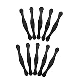 Operitacx 10 Stück Schrankgriff Kommode Zieht Schublade Ziehen Versteckte Schubladen Ziehen Kleiderschrank -türgriff Küchenschrankknöpfe Küchengriffe Für Schränke Zinklegierung Schwarz