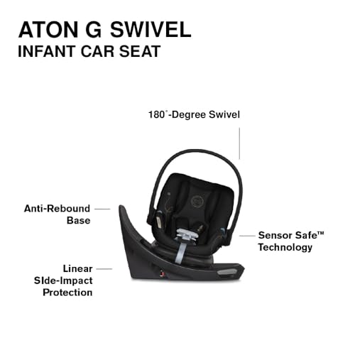 Cybex Eos 5-In-1 Travel System Stroller + Lightweight Aton G Swivel Infant Car Seat thumb #5
