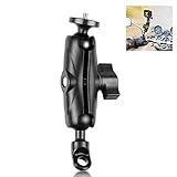 Camnoon PU702B Motorbike Rear-view Mirror Mount Bracket Motorcycle Sports Camera Holder 1/4 Inch Scr