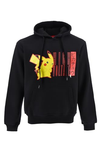 Pokémon Sudadera para Hombre, Sueter Diseño Pikachu Clasico, Sudadera con Capucha, Regalo para Hombres y Adolescentes | Talla XL