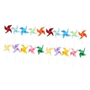 Ibasenice 20 Sztuk Wiatraczek DIY Dziecięcy