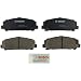 Bosch BC1286 QuietCast Premium Ceramic Disc Brake Pad Set for Infiniti: 2006-10 QX56; Nissan: 2006-11 Armada, 2007-10 Titan - FRONT
