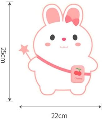 Jadssox Children's Room Rabbiet Wall Sconce Lighting Fixture LED Wall Lamp, Cartoon Kids Room Decor Wall Light, Pink Girls Bedroom Wall Mount Sconces, Indoor 13W Wall Wash Lights photo 3