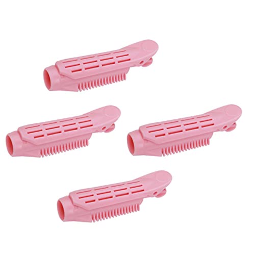Paquete de 4 pinzas voluminizadoras para cabello largo y corto, rizador de raíz, rizador de rodillos, pinzas onduladas para el hogar, salón de belleza, para mujeres y niñas, color rosa Paquete de 4 pinzas voluminizadoras para cabello largo y corto, rizador de raíz, rizador de rodillos, pinzas onduladas para el hogar, salón de belleza, para mujeres y niñas, color rosa