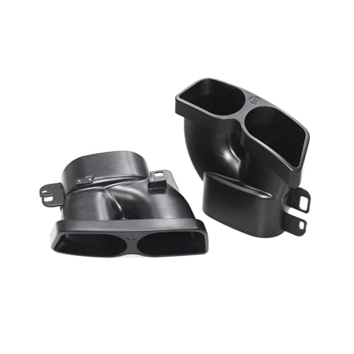 Tuyaux d'échappement voiture W204 W205 W213 quad canules de silencieux noir chrome 2X