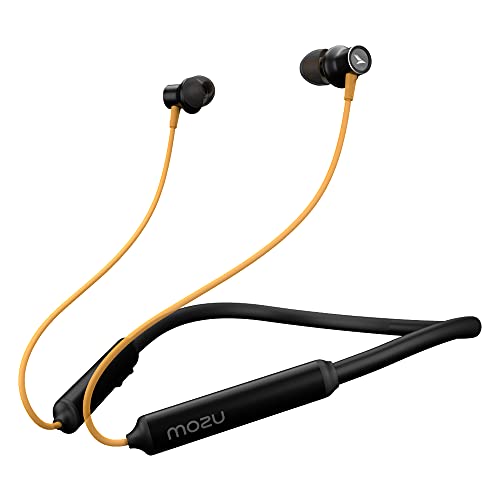 Image of MOZU Flexiband 251 Wireless Bluetooth in Ear Neckband Earphone with Mic (Honey Yellow)