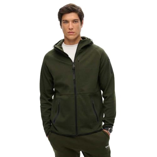 Superdry Tech Logo Ziphood mixte, sweat à capuche zippé confortable au quotidien