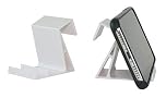 SkyClip Airplane Cell Phone Back of Seat Inflight Tray Table Clip and Sturdy Phone Stand, Compatible with iPhone, Android, Tablets, and Readers, Travel Must Have, White 2 Pack