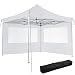 Produktbild TecTake 800685 Aluminium Faltpavillon 3 x 3 m, klappbar, 100% WASSERDICHT, höhenverstellbar, mit 2 Seitenwänden, inkl. Spannseile, Heringe und Tasche  Diverse Farben - (Weiß | Nr. 403148)