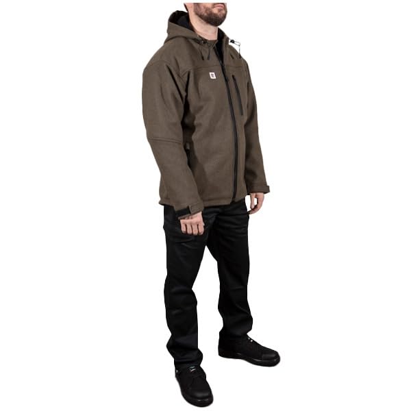 Image of Big Bill Hooded Fleece Lined Merino Wool Jacket for Hunting, Shooting and Winter Outdoors Made in Canada