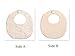 GZMM Baby Bib For Girls,Reversible Waterproof Handmade Natural Cotton Baby Drool Bib 0-12 months 2 Pack (off-white color, 0-12 months)