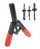 SCUARI Rivet Gun Kit,Car Accessories Plastic Rivet Tool,Plastic Rivet Gun,Plastic Rivets for Cars,1 PCS Rivet Gun and 30 PCS 3 Sizes Nylon Rivets,Used to Remove and Replace Automotive Clips