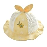  XKUN Cappello per Bambini Cappello per Bambini Primavera E Autunno Sezione Sottile Estate Pescatore Cappello da Pescatore Cute Girl Summer Sun Hat-AR,48Cm