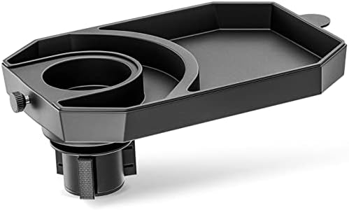 INTEGRAL Car Seat Tray – Kids Car Seat Tray with Expandable Base to Lock in Place – Rotatable Children’s Tray for Snacks, Entertainment, Toys – Includes Cup Holder – Fits Most Car Seats