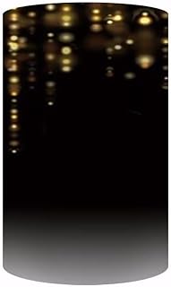 HISDH Black and Gold Birthday Party Pedestal Cover for Adults Kids Sweet 16 Party Cylinder Cover Photography Decoration Circle Plinth Cover Dia36 H75