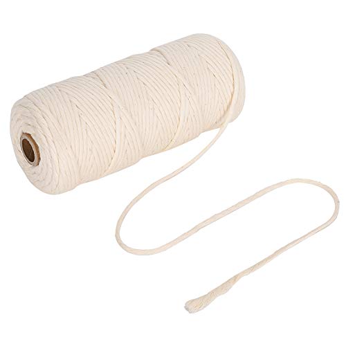 Fydun Weaving Thread Loom Warp Thread 8/4 Warp Yarn Perfect for Weaving: Carpet, Tapestry, Rug, Blanket or Pattern (Cream)