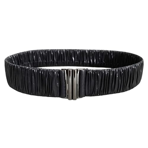 Womens Wide Elastic Waist Cinch Band Belt Corset Stretch Waistband for Down Quilted Jacket Puffer Coat