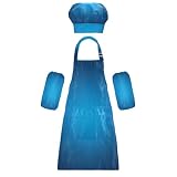 El tamaño y el artículo incluye: S: 18.9 W x 20.5L para edades de 3 a 6 años. M: 19,7 x 23,5 para edades de 7 a 12 años. El delantal de cocina para niños incluye 1 delantal ligero, 1 sombrero de chef y 2 mangas. El disfraz de chef para niños puede dar a los niños una buena experiencia de uso para cocinar o pintar como cocineros profesionales o pintores.