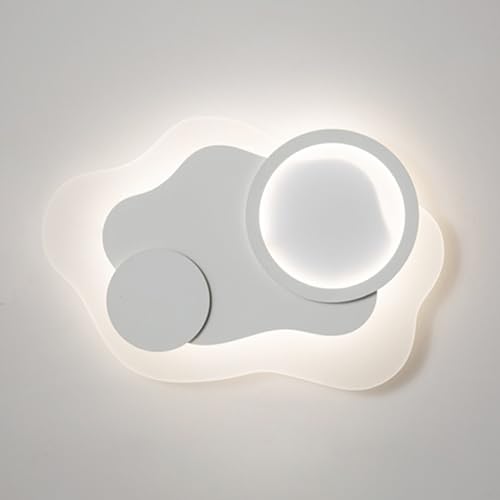Aplique de pared de nube blanca y lámparas de pared LED modernas para iluminación de cabecera 2