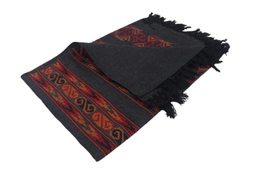 Handloom Wool Meditation Shawl, Oversized Wrap Throw, Gift for Men and Women2