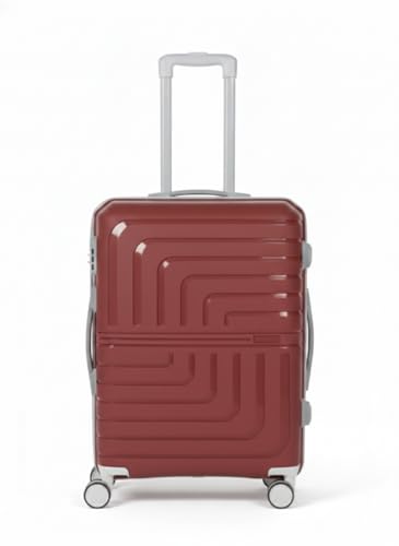 Image of Pro 8 Wheels Set of 2 (Cabin + Medium) Trolley Bags, Hard Case Polypropylene, 360º Wheeling Luggage for Men & Women, Suitcase for Travel, Trolley Bags for Travel (Maroon)