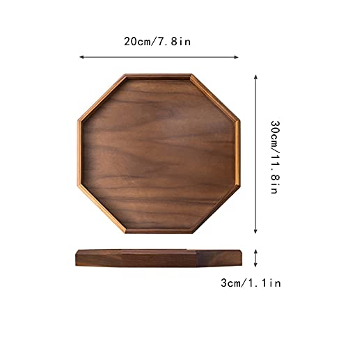 Plateau de petit-déjeuner octogonal en bois, le cadeau idéal - 3