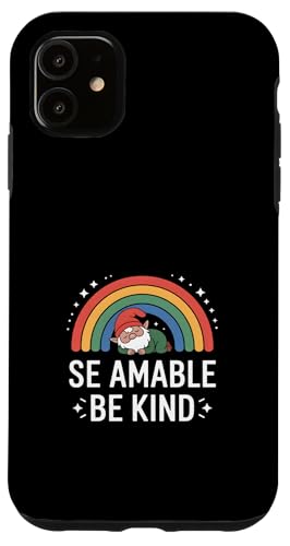 Funny Be Kind Sleeping Gnome ���C���{�[ �i�� �X�}�z�P�[�X iPhone 11 �p