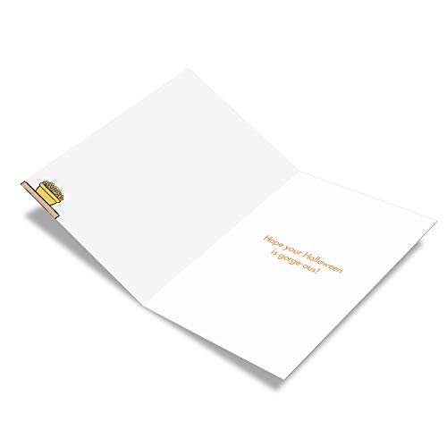 Nobleworks - Happy Halloween Card Funny - Fun Cartoon Humor, Spooky Greeting Notecard With Envelope - Leftover Candy C6248Hwg #TOP1