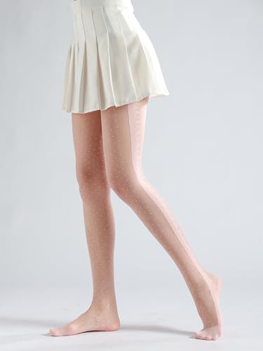 Image of Sahabowi Women Tights, Sheer High Waist Pantyhose, Vintage Control Top Stockings, Siwa7