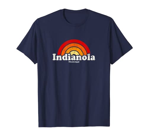 Diseño retro vintage de los años 70 de Indianola Mississippi MS Camiseta
