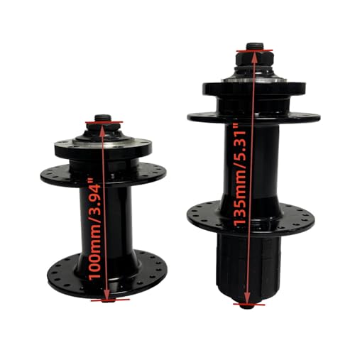 XYAUTO 36H Bike Wheel hub, Front and Rear Bicycle Hub Threaded/Cassette Hub 100 * 135mm with Quick Release (Fit Cassette Freewheel)