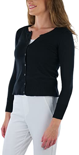 Image of ToBeInStyle Women's Long Sleeve Button Down V-Neck Cardigan