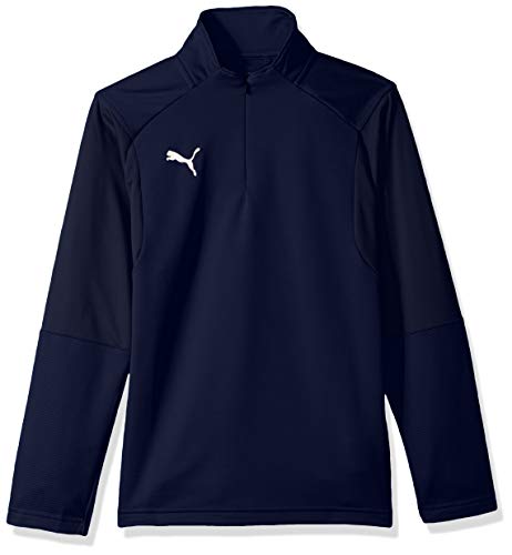 Puma Youth Liga Training 1/4 Zip Top, Peacoat/White, X-Large #TOP13