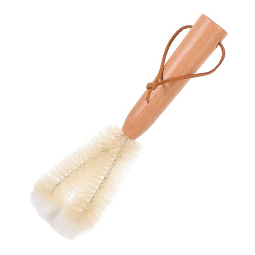 GOOHOCHY 1pc Soft Bristle Cup Brush Cup Cleaner Brush Cleaning Brush Water Bottle Glink Water Bottle Handle Bottle Brush Bottle Brush Cleaner Water Bottle Solid Wood