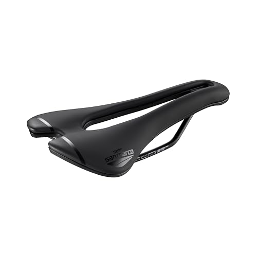 Black Selle San Marco Aspide Short Open-fit Esport Narrow Saddle 277 x 132 mm