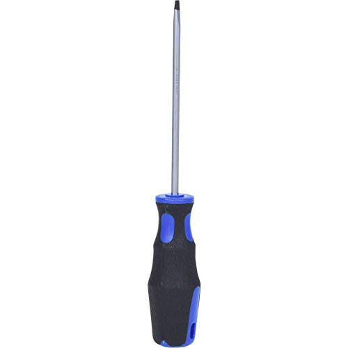 Slotted Screwdriver 4X100 Mm S2 Lace Brà ¼ NIERT 2 K Grip Handle on Hanger - Red - Image 3