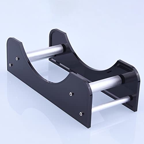 Lysee 3D Printer Parts & Accessories - 3D Printer Filament Spool Holder Acrylic Material Supplies Tray Fixed Stand with Bearing - (Color: Black)