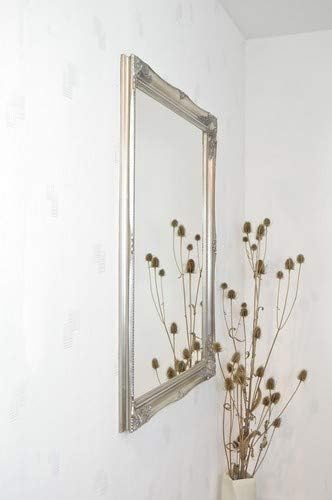 FRAMES BY POST Ornate Silver Mirror Antique Design Over Mantle 3FT10 X 3FT, 117x91 - Image 5